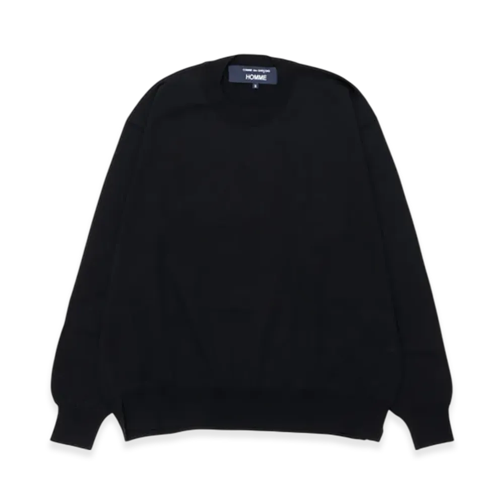 COMME des GARCONS HOMME Worsted Wool Jersey "Black"