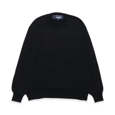 COMME des GARCONS HOMME Worsted Wool Jersey "Black"
