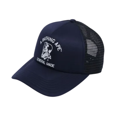 A BATHING APE General Mesh Cap "Navy"