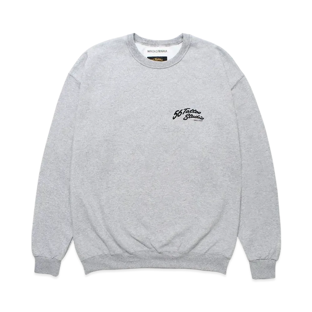 WACKO MARIA 56 TATTOO STUDIO / Sweat Shirt "Gray"