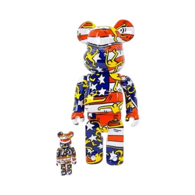Bearbrick Keith Haring DesignerCon 100% & 400%