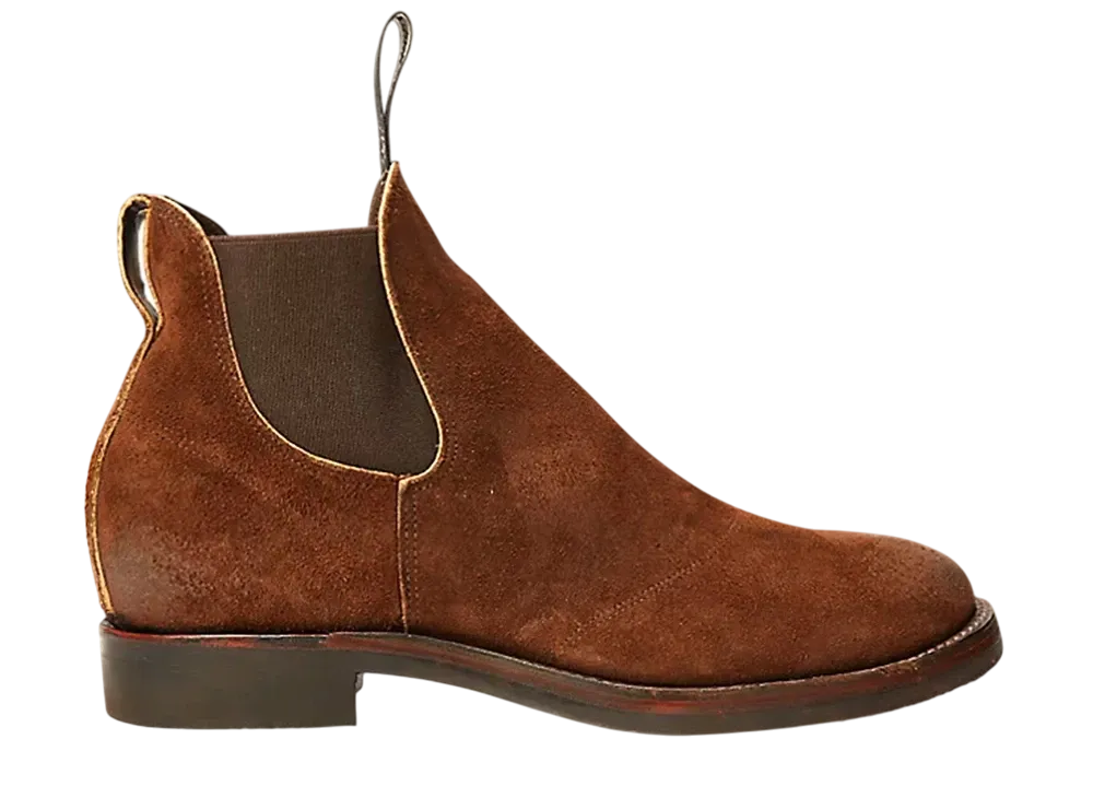 RRL Ralph Lauren Suede Chelsea Boot "Brown"