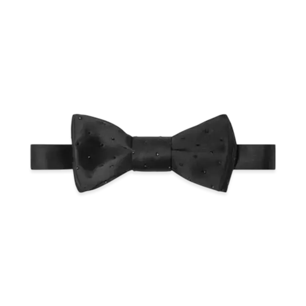 Versace Crystal Bow Tie "Black"