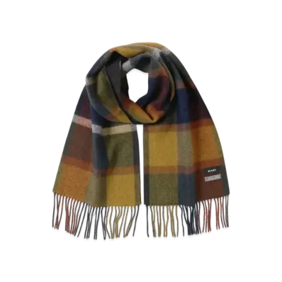 BEAMS Reversible Block Check Muffler "ChacoalGray"
