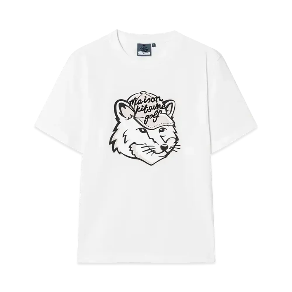Maison Kitsune Golf Fox Head T-shirt "White"
