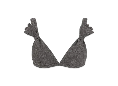 Dior Women's End On End Virgin Wool Bralette "Gray"