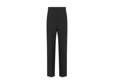 Dior Women's Wool and Silk Regular Fit Pants "Black"