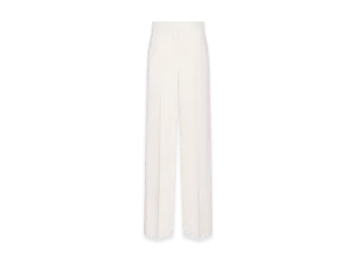 Dior Women's Wool and Silk Regular Fit Pants "White"