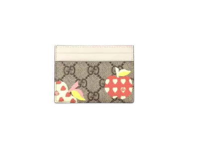 GUCCI Les Pommes Card Case Wallet