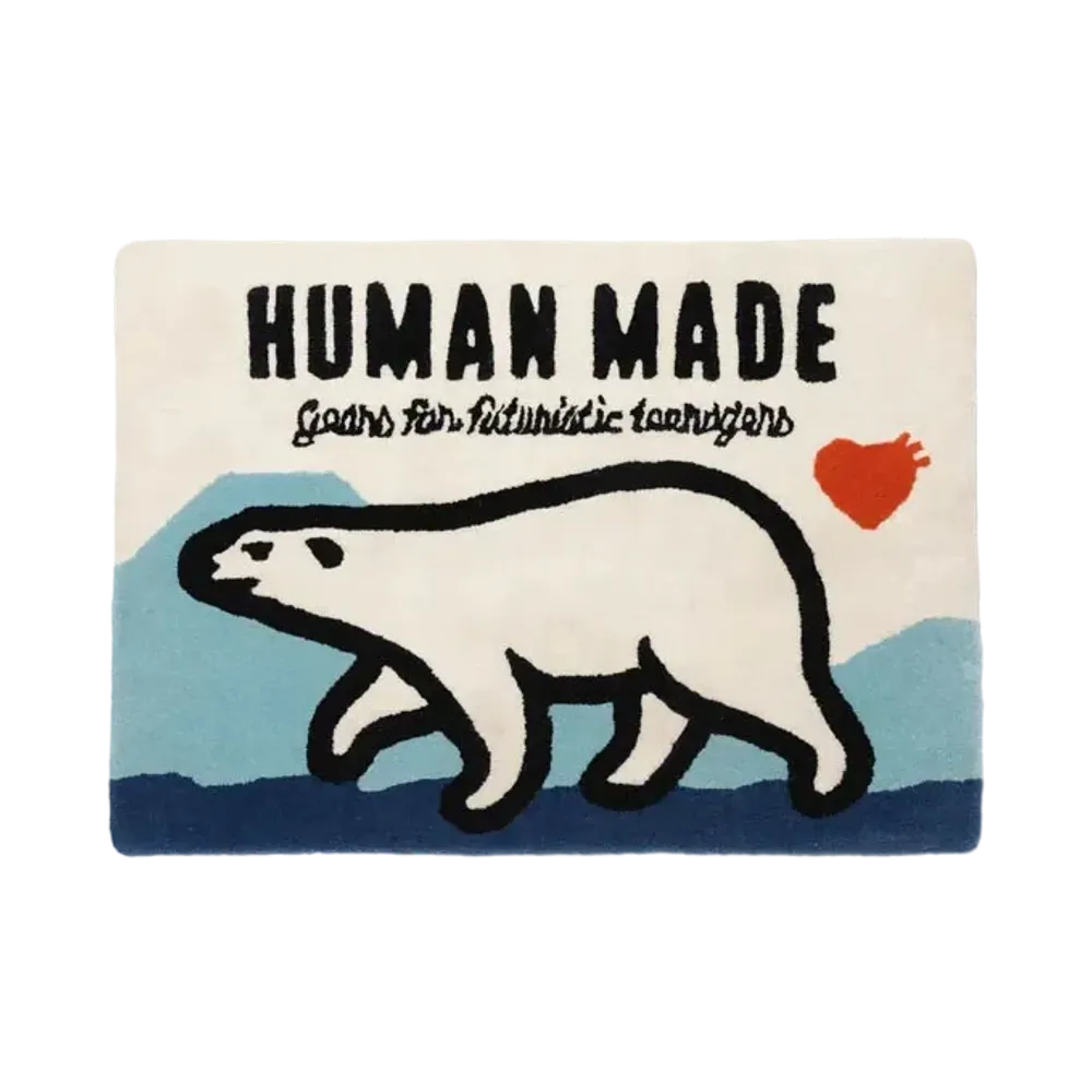 HUMAN MADE Polar Bear Rug "Blue"
