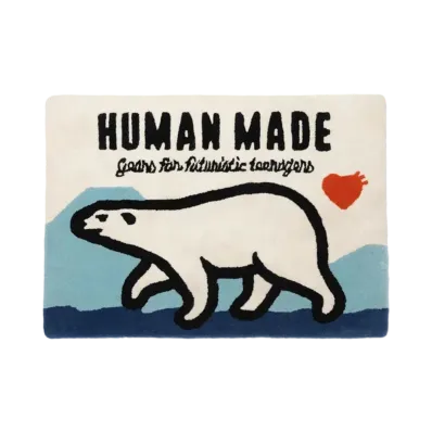 HUMAN MADE Polar Bear Rug "Blue"