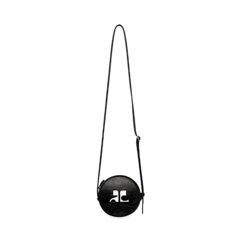 Courreges Reedition Naplack Circle Bag "Black"
