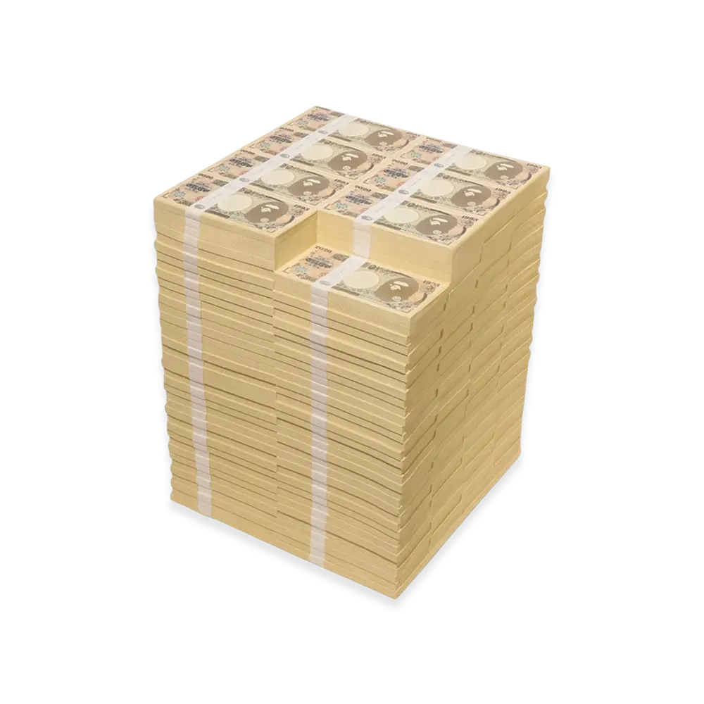 A BATHING APE x SAINT Mxxxxxx Banknotes Stool "White"