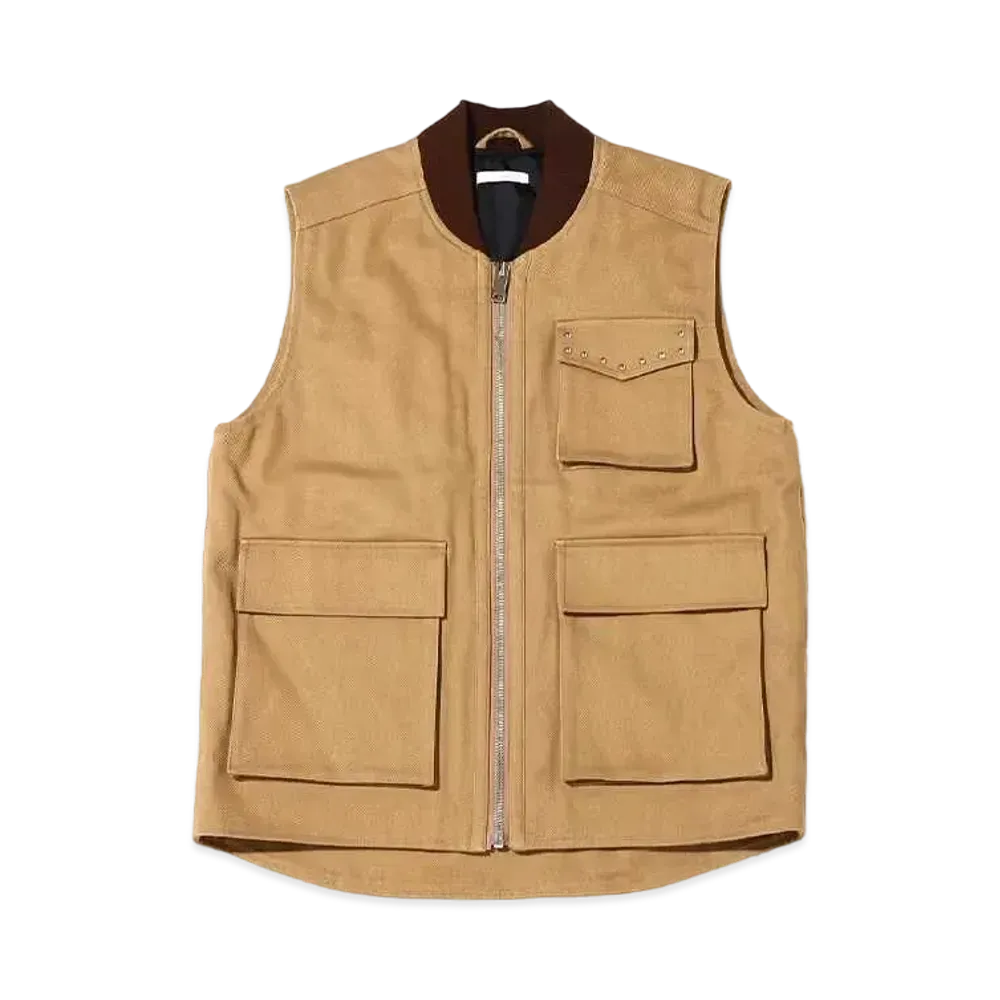 atmos pink Twill Vest "Beige"