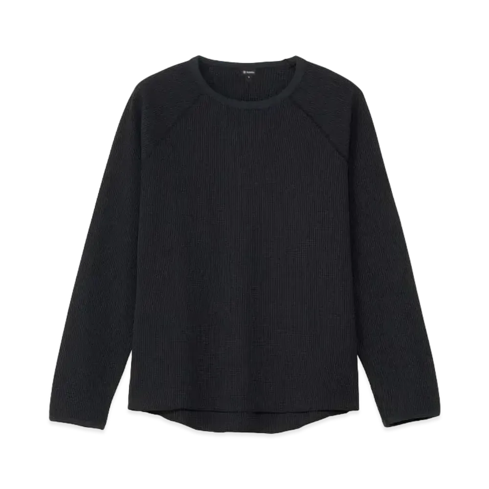 Goldwin Waffle Light Long Sleeve T-shirt (Unisex) "Black"