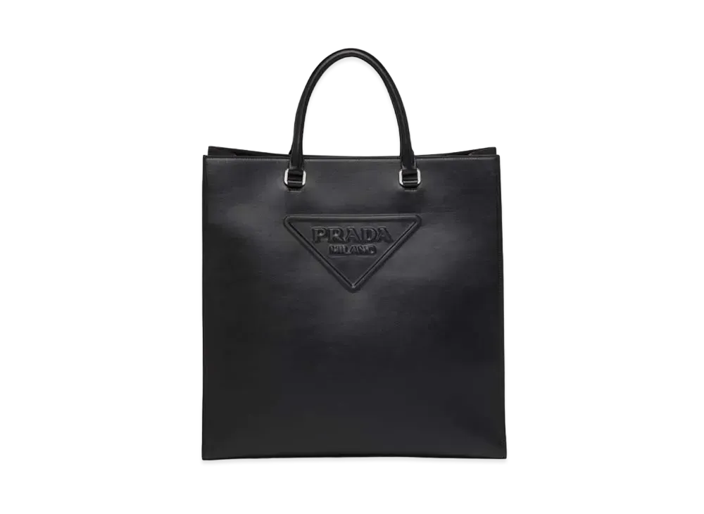 PRADA Leather Tote Bag "Black"