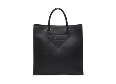 PRADA Leather Tote Bag "Black"