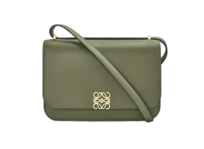 LOEWE Goya Bag In Silk Calfskin "Avocado Green"