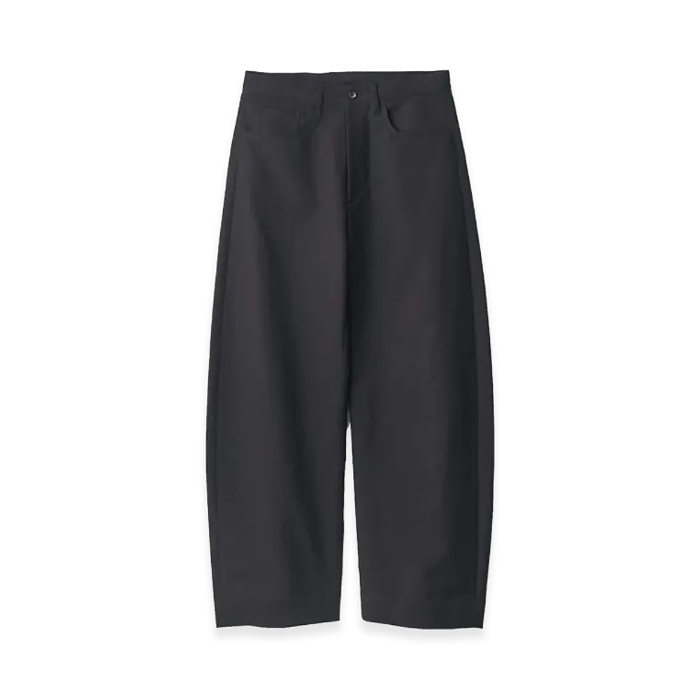 ssstein Double Weave Cotton Round Pants "Black"