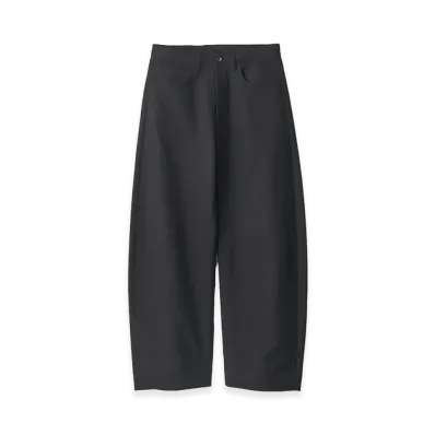 ssstein Double Weave Cotton Round Pants "Black"