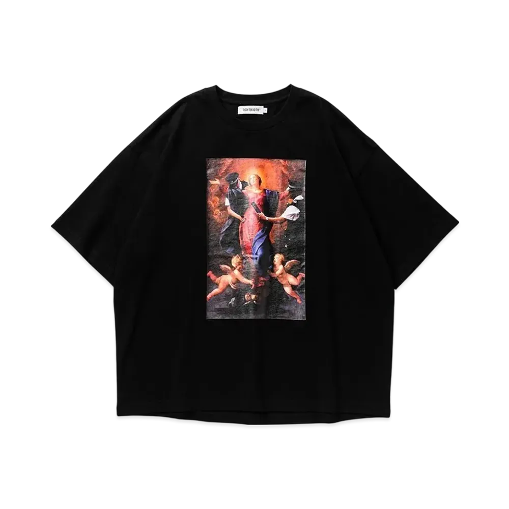 TIGHTBOOTH Police Checkup S/S T-Shirt "Black"