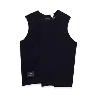 Y-3 GFX Knitted Vest "Black"