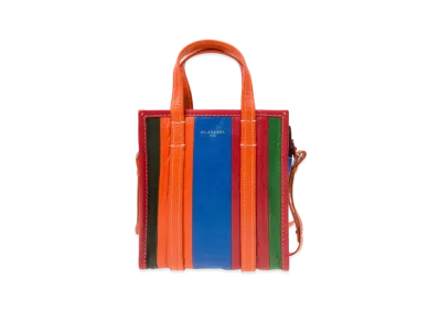 BALENCIAGA Leather Handbag "Red/Orange/Blue/Green"