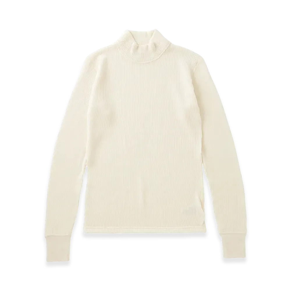 visvim Solar Waffle Skivvy L/S (Superfine) "Off White"
