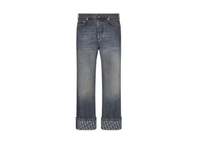 Dior Boyfriend Jeans Stonewashed Cotton Denim "Blue"