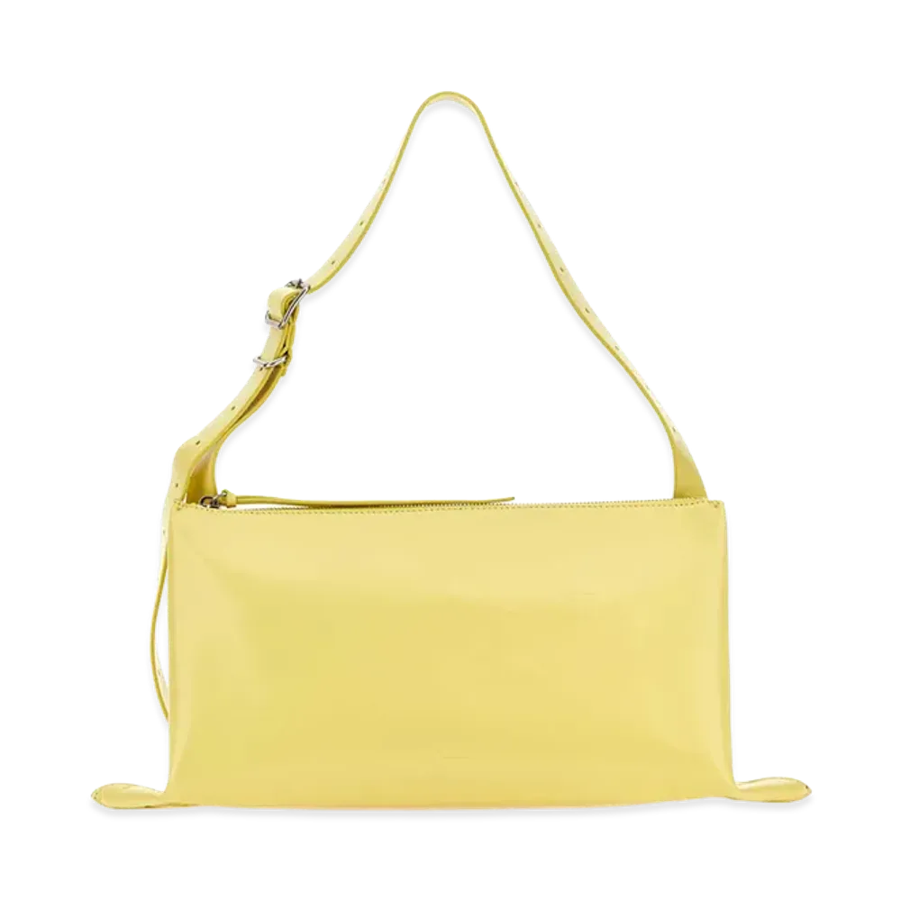 Jil Sander Women's Leather Shoulder Bag "Yellow"