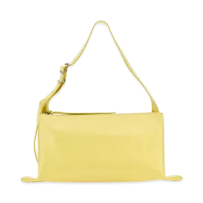 Jil Sander Women's Leather Shoulder Bag "Yellow"