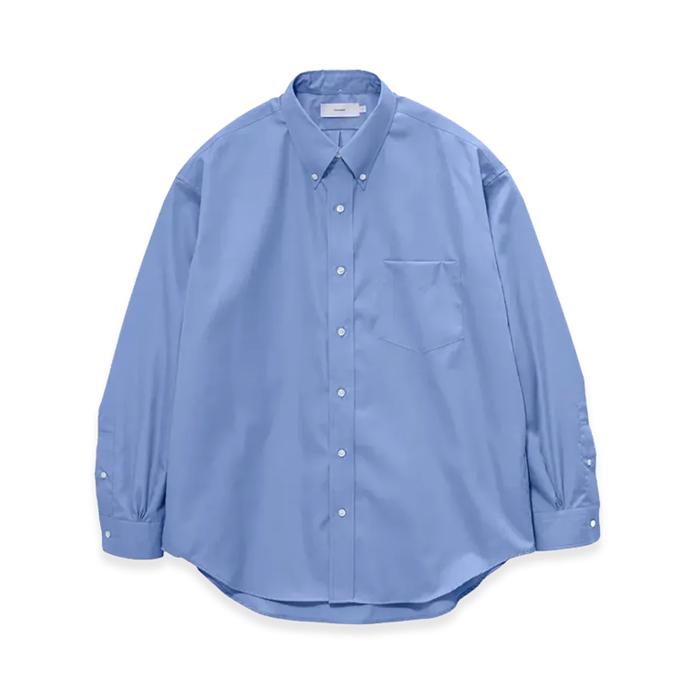 Graphpaper Easy Care Poplin L/S B.D Box Shirt "Blue"