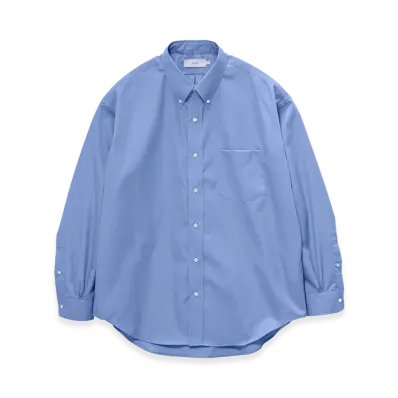 Graphpaper Easy Care Poplin L/S B.D Box Shirt "Blue"