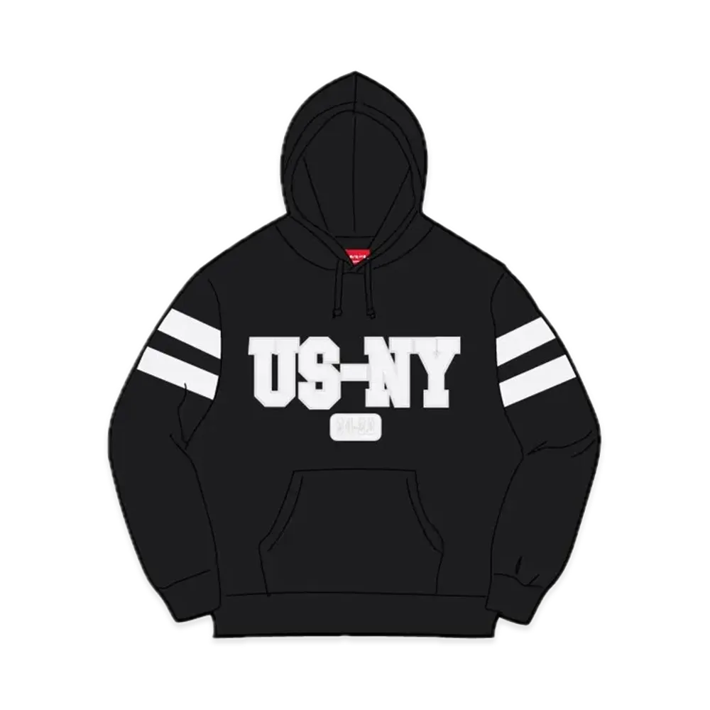 Supreme US-NY Hooded Sweatshirt "Black"