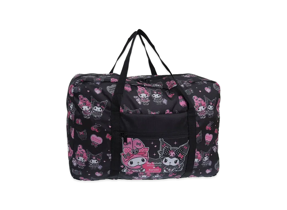 Sanrio Women's Carry-on Bag 10 My Melody Kuromi "Black"