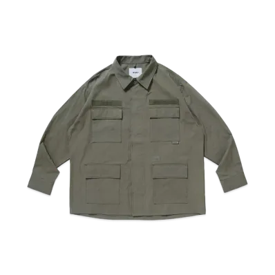 WTAPS Jungle 02 / LS / Cotton. Poplin "Olive Drab"