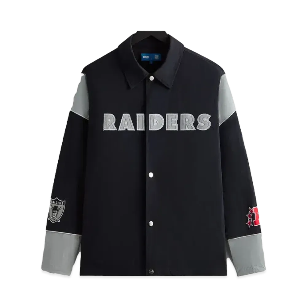 Kith & '47 For The NFL: Raiders Kieran Coaches Jacket "Black"