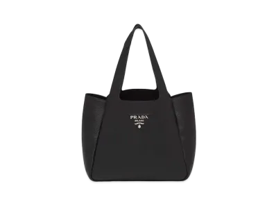 PRADA Leather Tote Bag "Black"