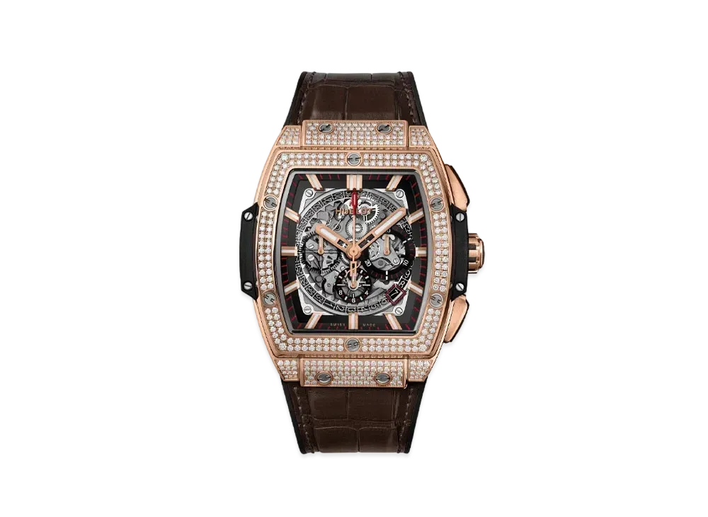 HUBLOT Spirit of Big Bang King Gold Pave 45mm
