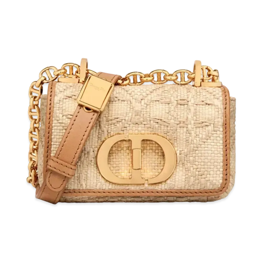 Dior Caro Micro Bag Canage Lafia "Beige"