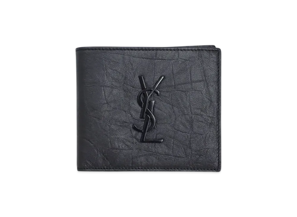Saint Laurent Cassandre Bi-Fold Wallet "Black"
