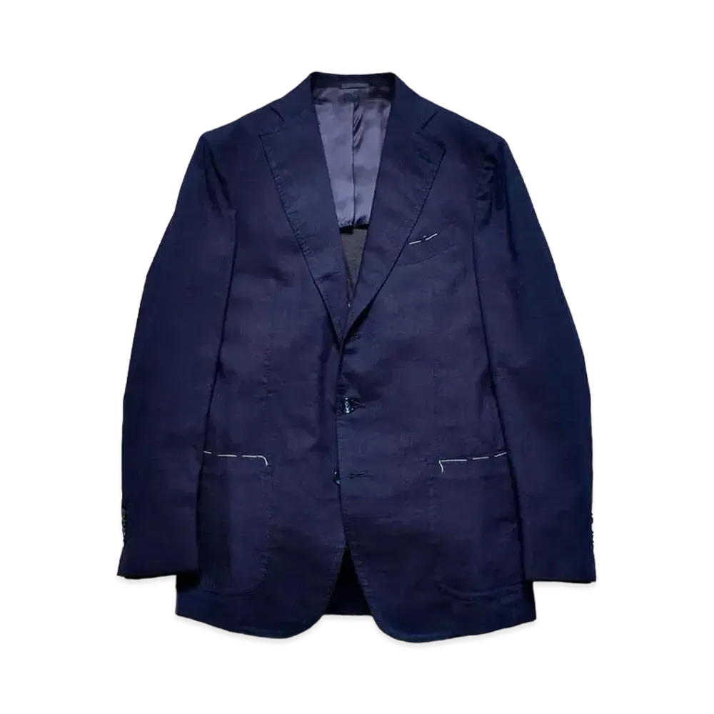MINEDENIM 3piece Notched Lapel Tailored JKT "Navy"