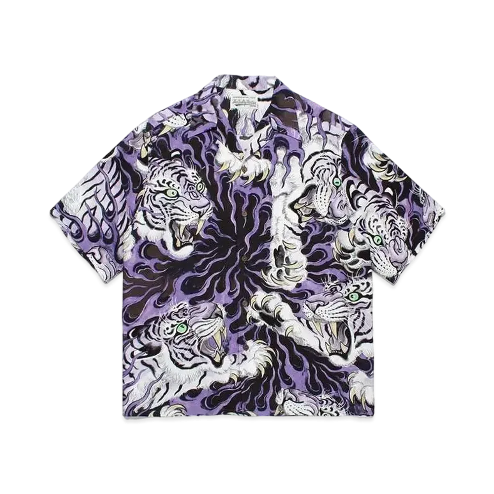 WACKO MARIA Tim Lehi / Hawaiian Shirt #2 "Purple"