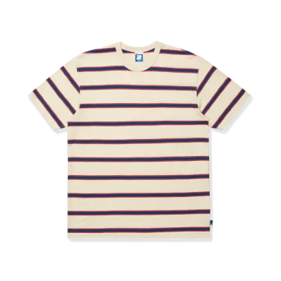 UNDEFEATED STRIPED S/S TEE - 10087 "Off White"
