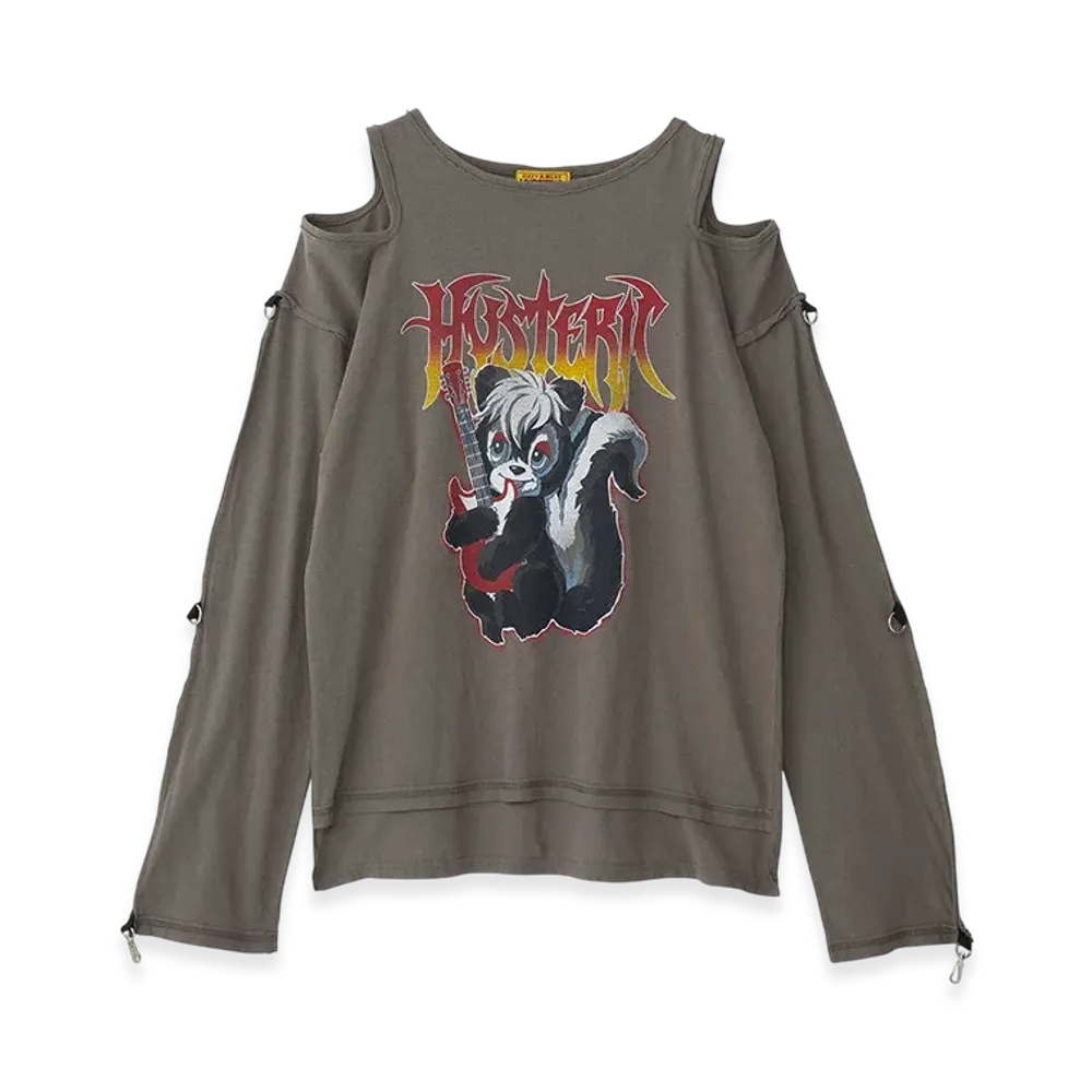 HYSTERIC GLAMOUR HG Metal Skunk Pullover "Gray"