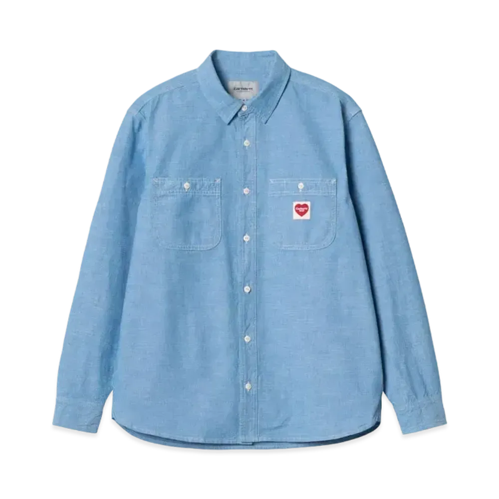 Carhartt L/S Clink Heart Shirt "Bleach Rinsed"