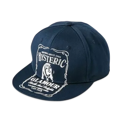 HYSTERIC GLAMOUR Hys Whisky Embroidered Cap "Navy"