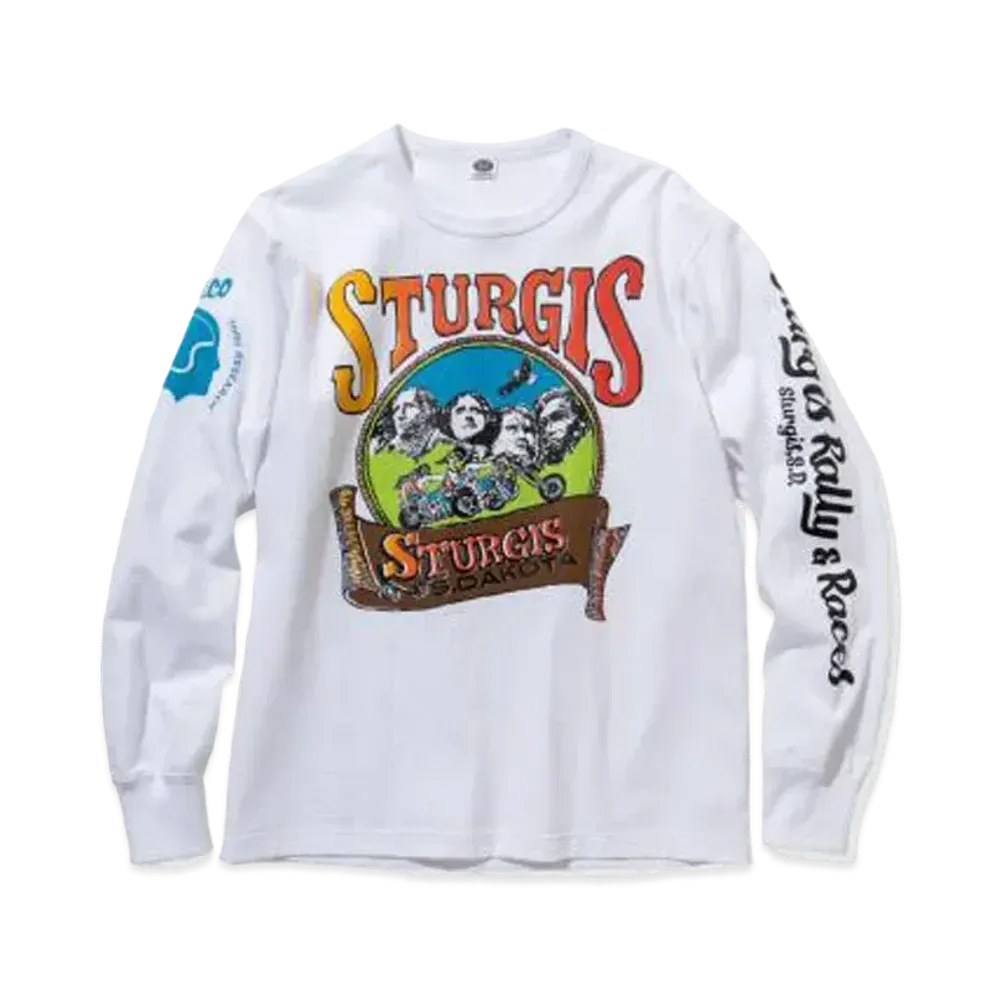 THE REAL McCOY'S BUCO L/S TEE / STURGIS "White"