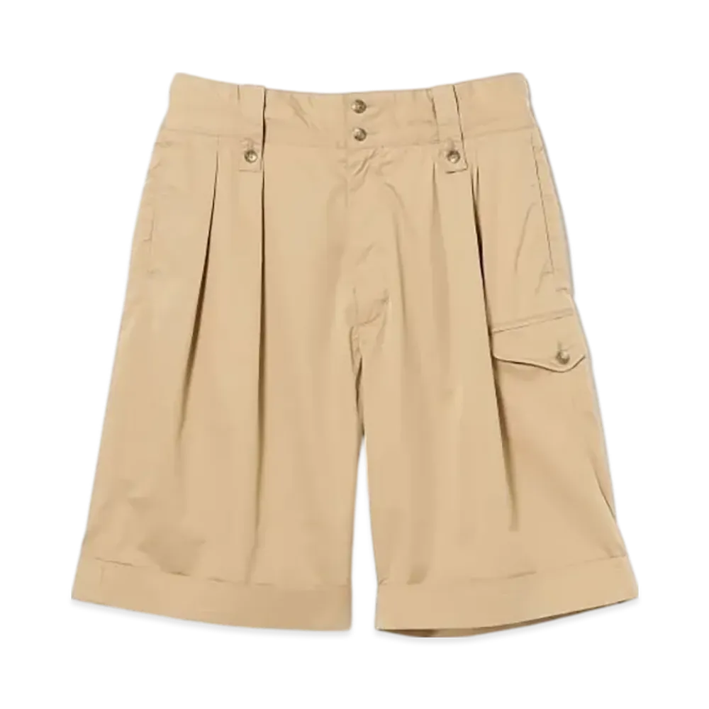 ENGINEERED GARMENTS Gurkha Short - Superfine Twill "Khaki"