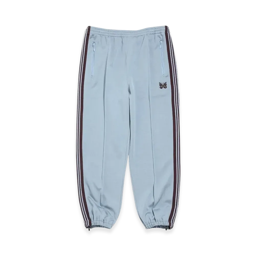 NEEDLES Zipped Track Pants Poly Smooth "Sax Blue"